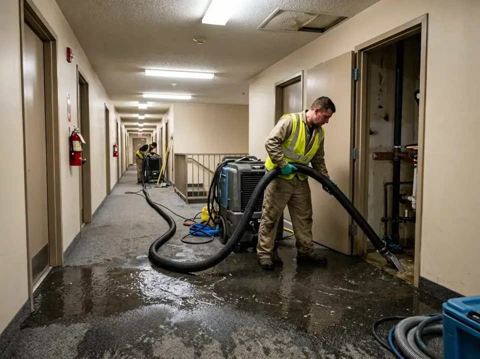 multi-unit-apartment-hallway-f-005 — frequently asked questions, Emergency Burst Pipe Water Extraction & Removal in Sierra R…